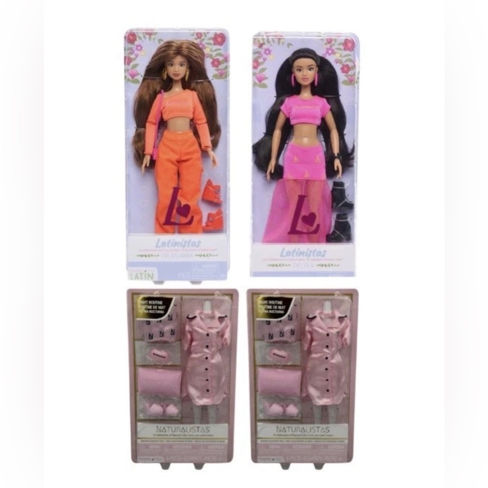 Latinistas Fashion Dolls & Naturalistas Outfit Lot NIB Julianna Lola 4pc